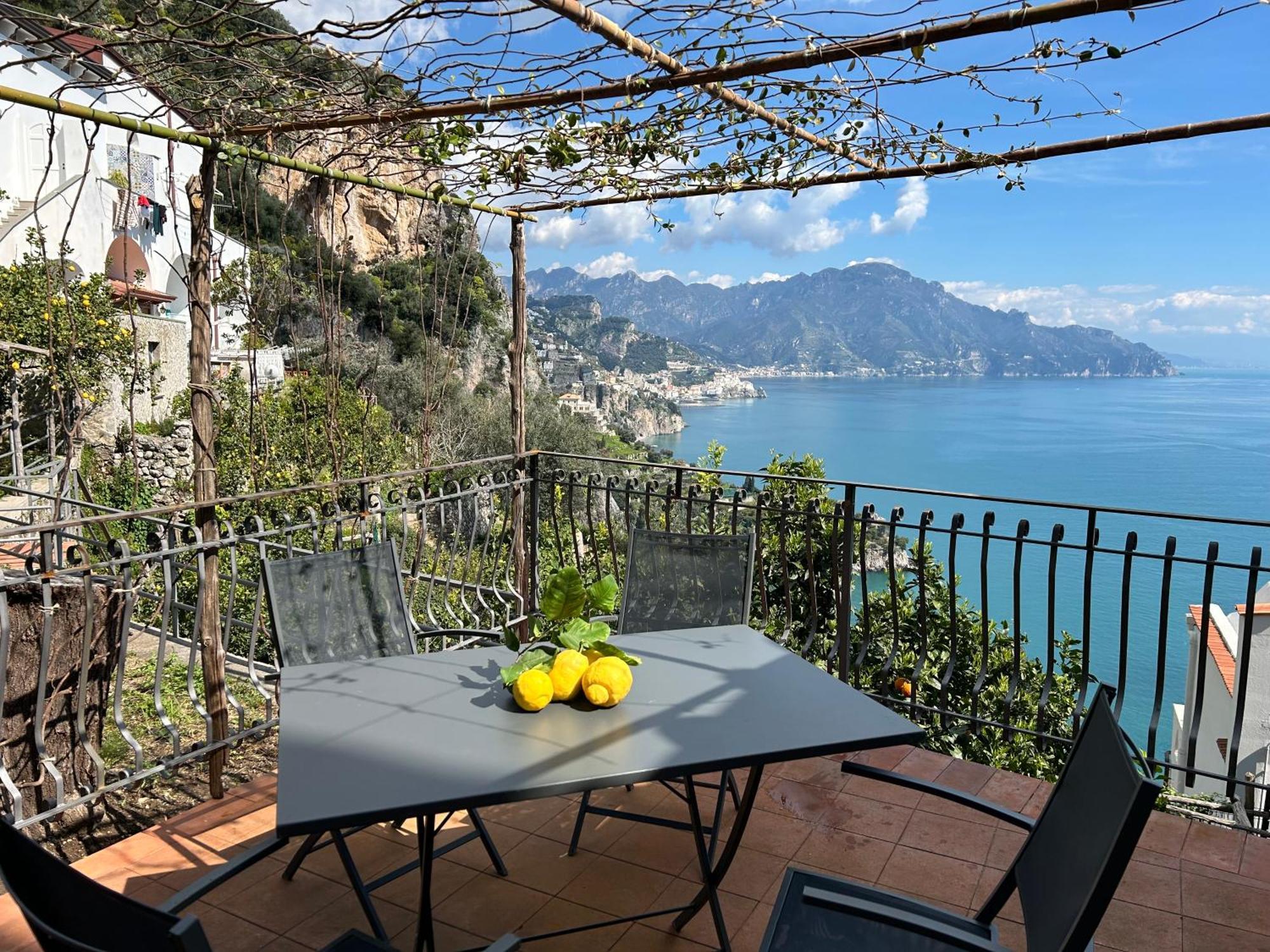 Amalfi 51 Con Vista Mare, Giardino E Terrazze Villa Conca dei Marini Buitenkant foto