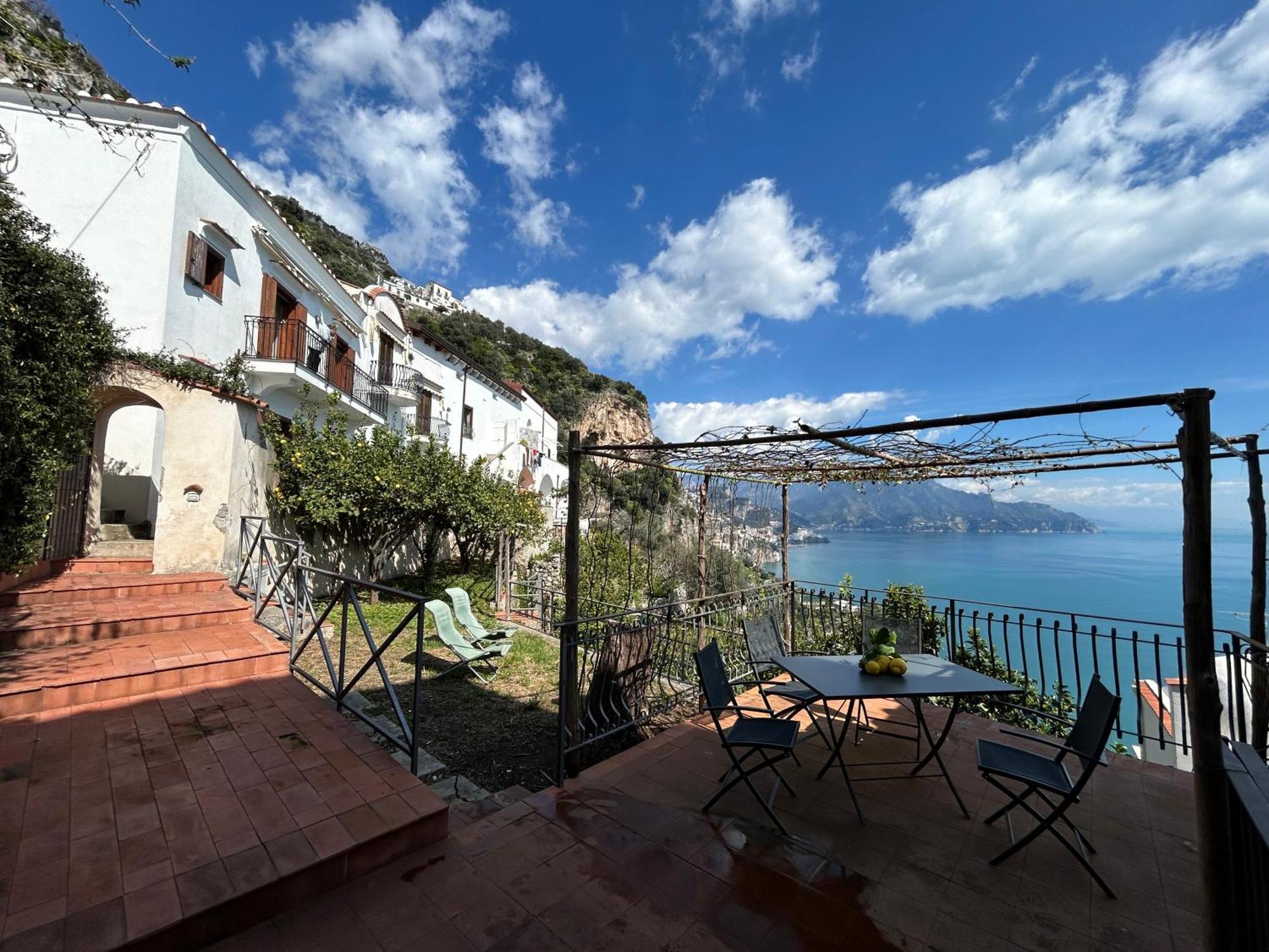 Amalfi 51 Con Vista Mare, Giardino E Terrazze Villa Conca dei Marini Buitenkant foto