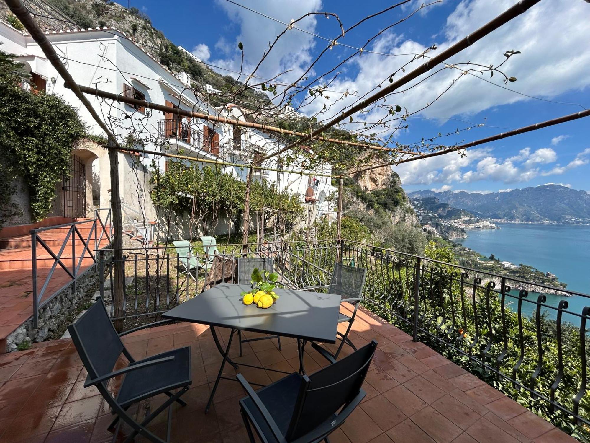 Amalfi 51 Con Vista Mare, Giardino E Terrazze Villa Conca dei Marini Buitenkant foto